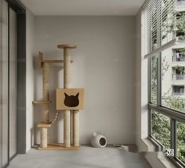 Cat Tower 3D Model – 1852 – VRAY Render