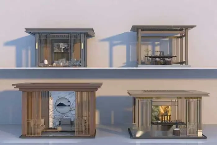 Wooden Japanese-Style House Models 3D Model – 22356 – VRAY Render