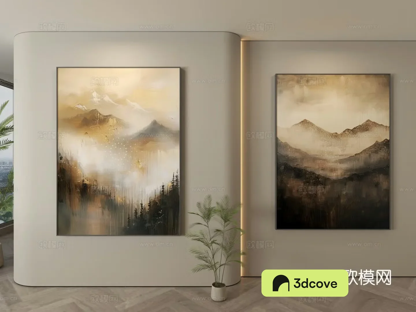 Modern oil painting landscape painting decorative painting