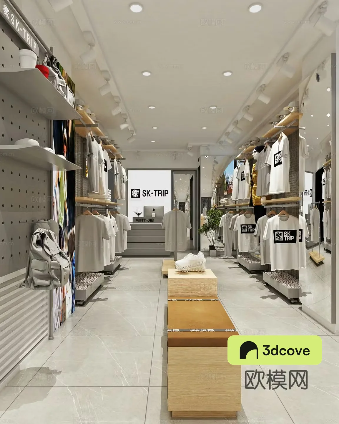 Modern clothing store