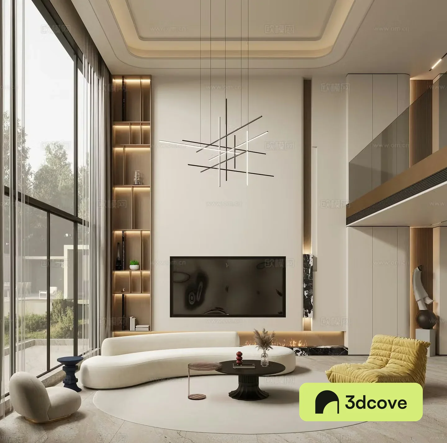Modern villa living room