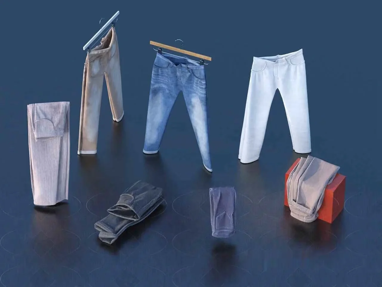 Denim Jeans 3D Model – 5331 – VRAY Render