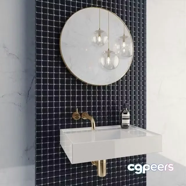 3ds Max Free – Bathroom Set + Squirt water