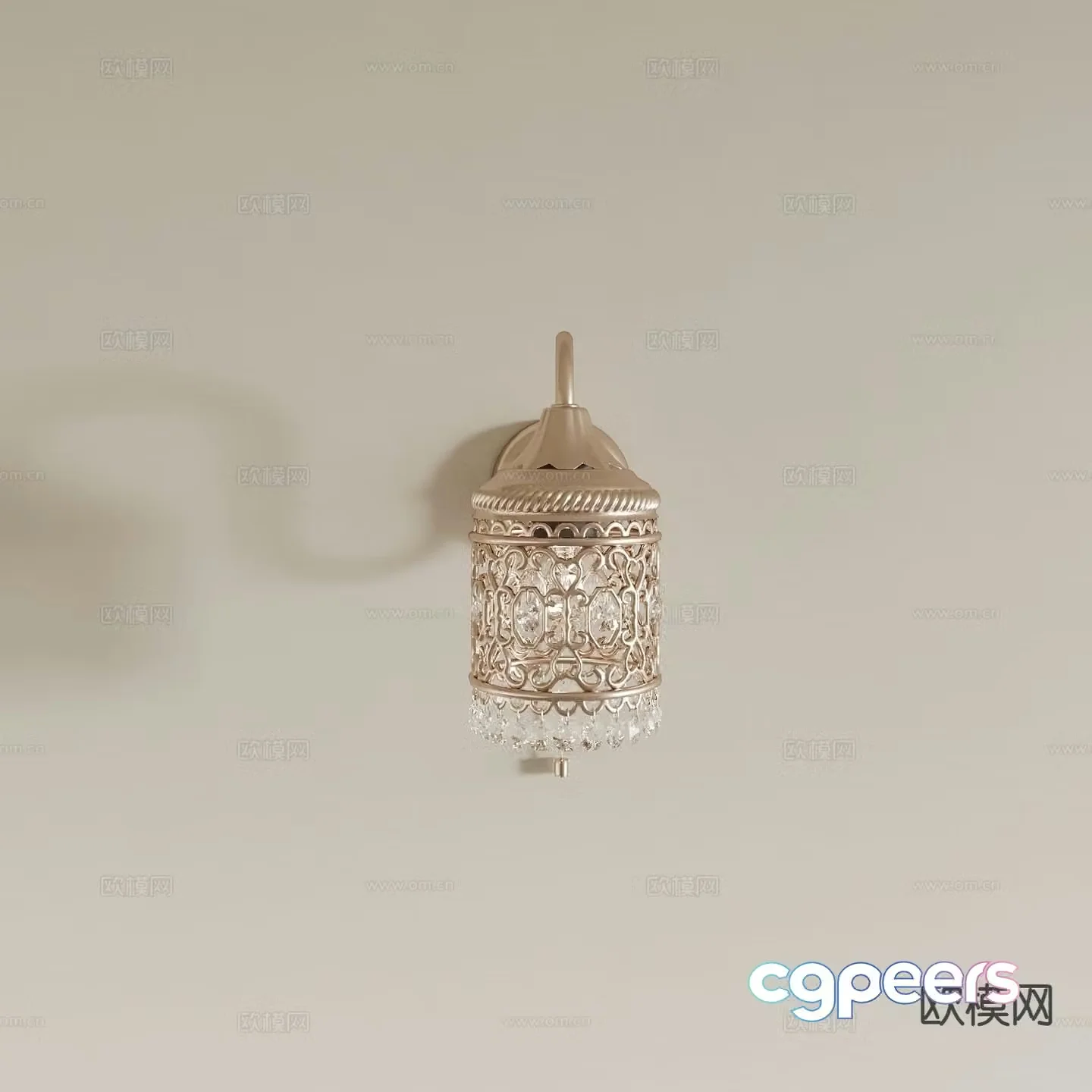 French wall lamp bedside lamp 3d model