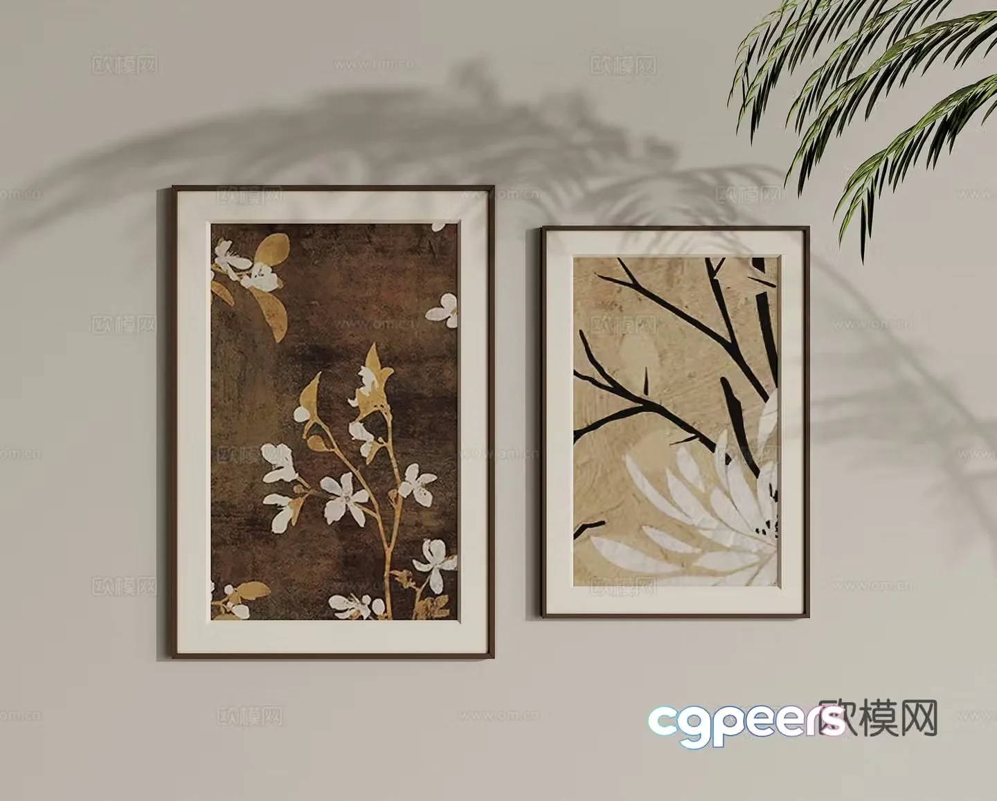 Wasabi combination hanging paintings decorative paintings 3D model