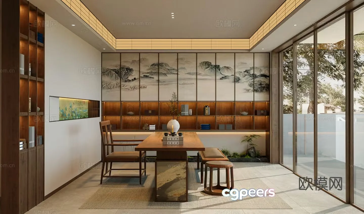 Tea room 3d model