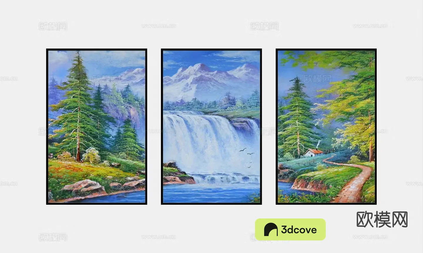 Decorative painting oil painting landscape painting hanging painting