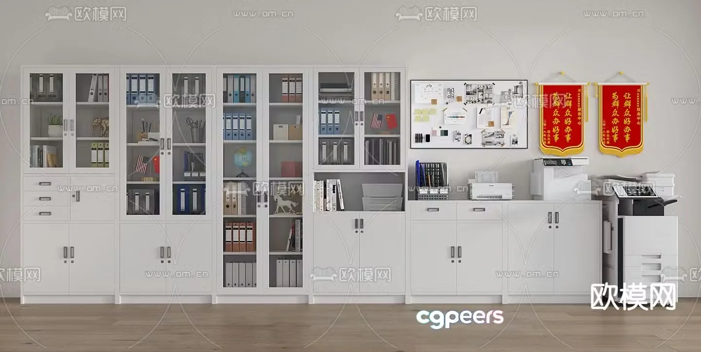 Information cabinet file cabinet file cabinet iron cabinet 3d model