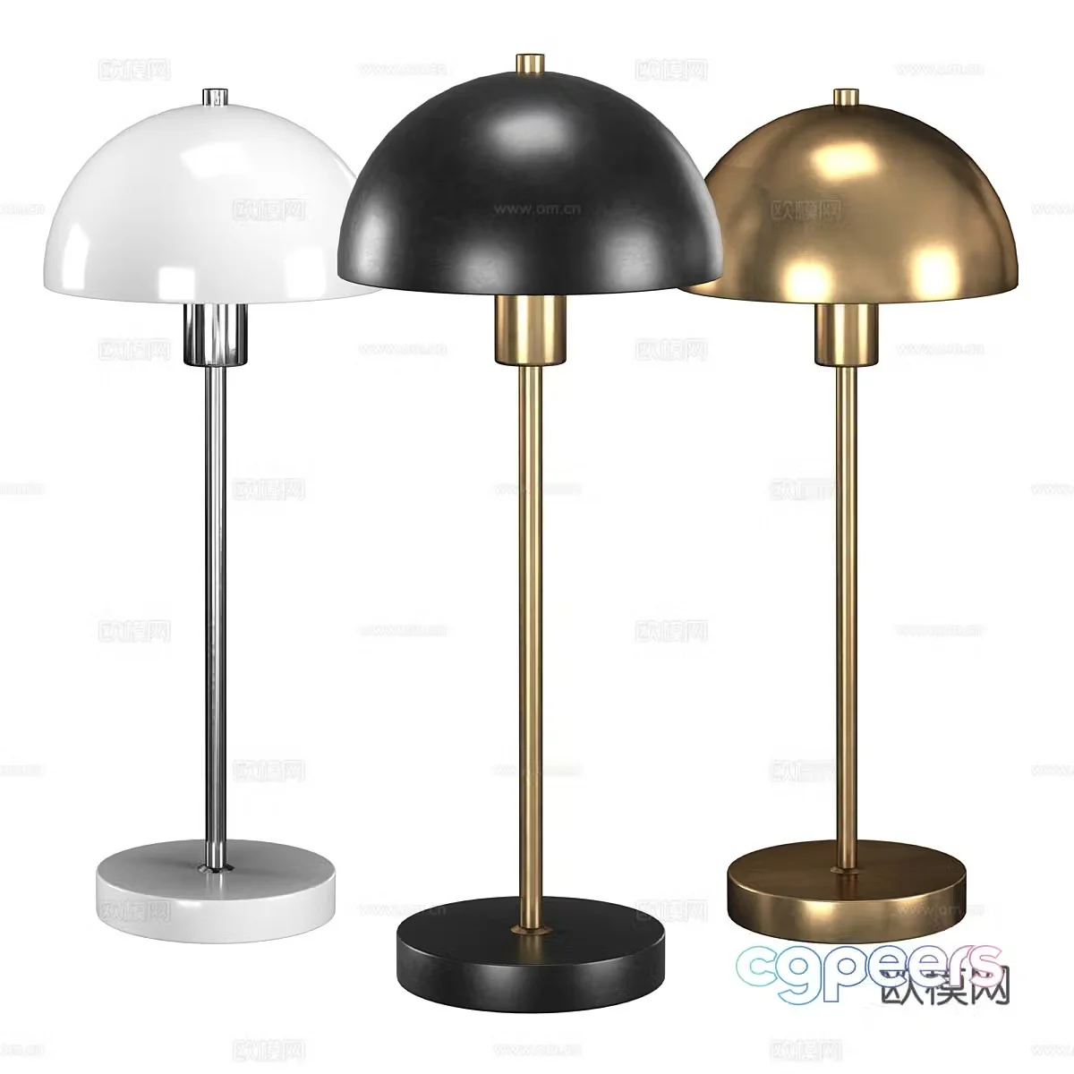 Modern light luxury minimalist desk lamp 3D model
