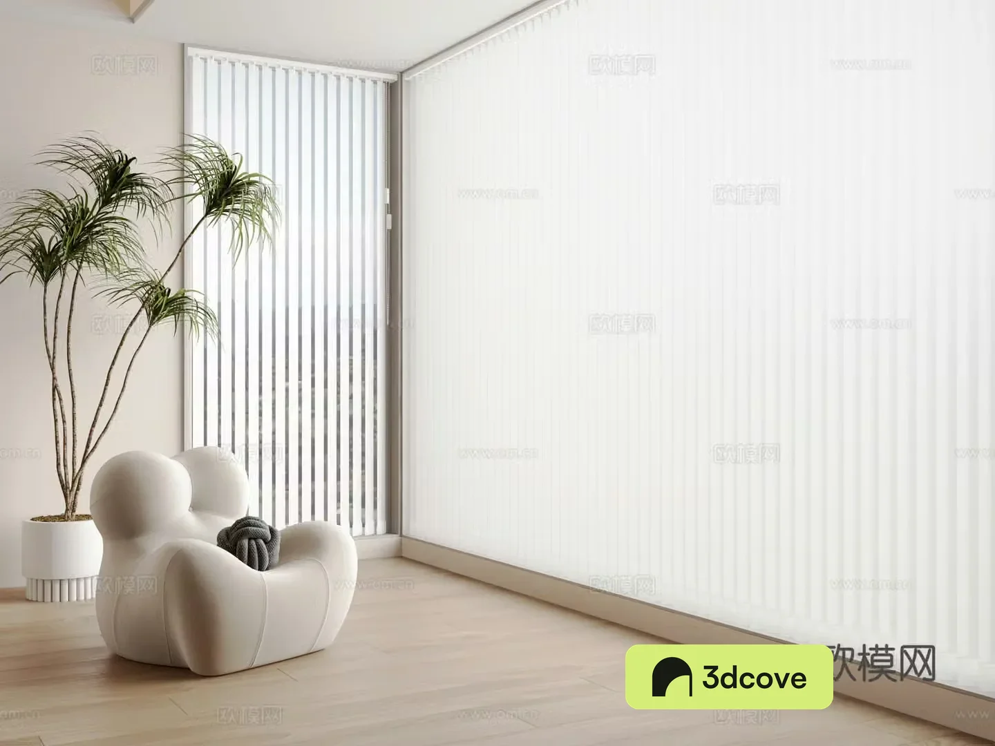 Dream curtain venetian blinds lazy sofa balcony