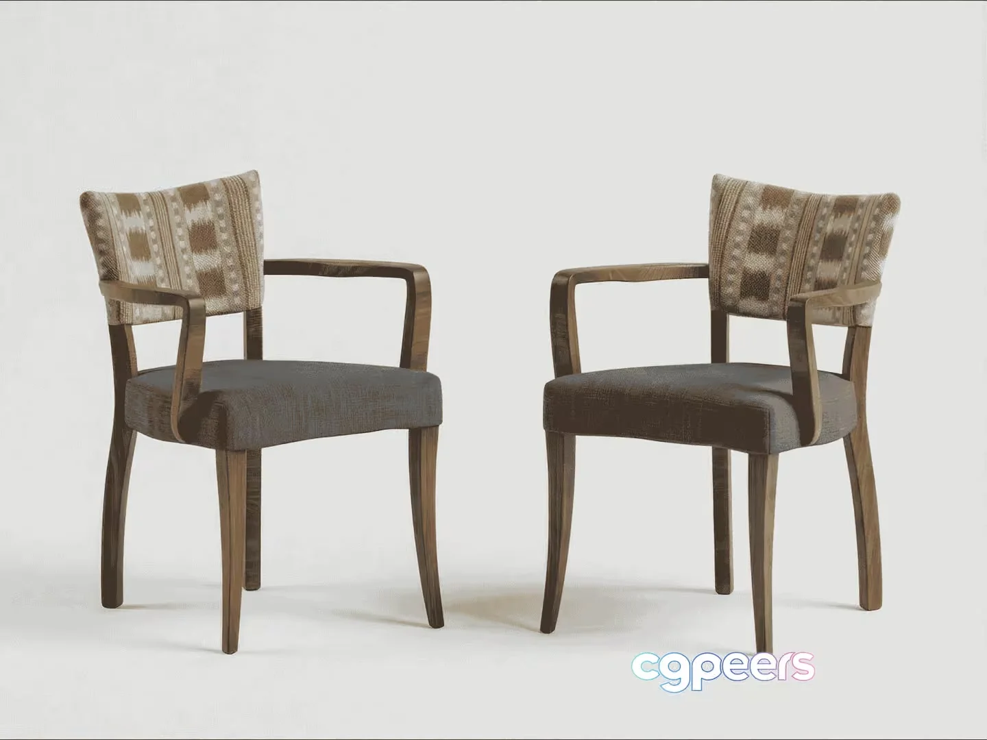 Wooden Chairs 3D Model – 11714 – VRAY Render