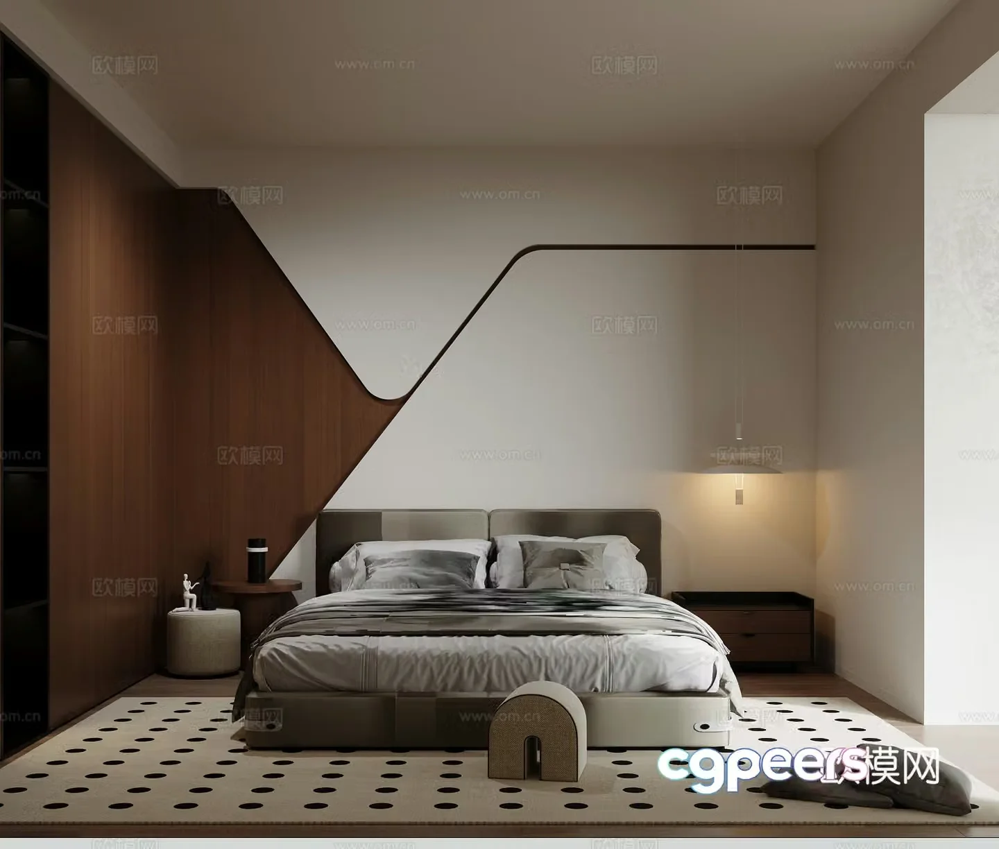 Modern bedroom 3d model