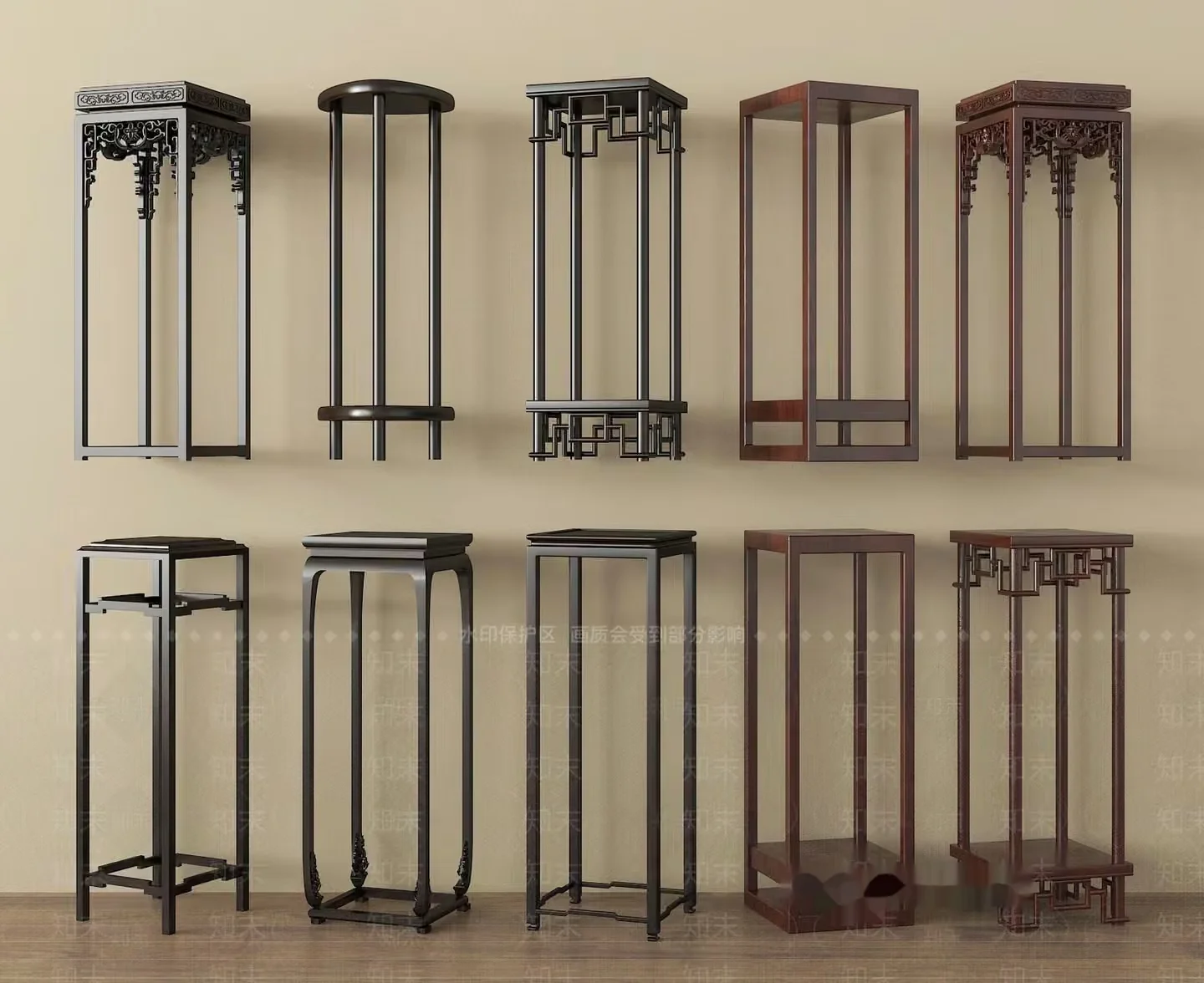 Tall Thin Furniture 3D Model – 5805 – VRAY Render