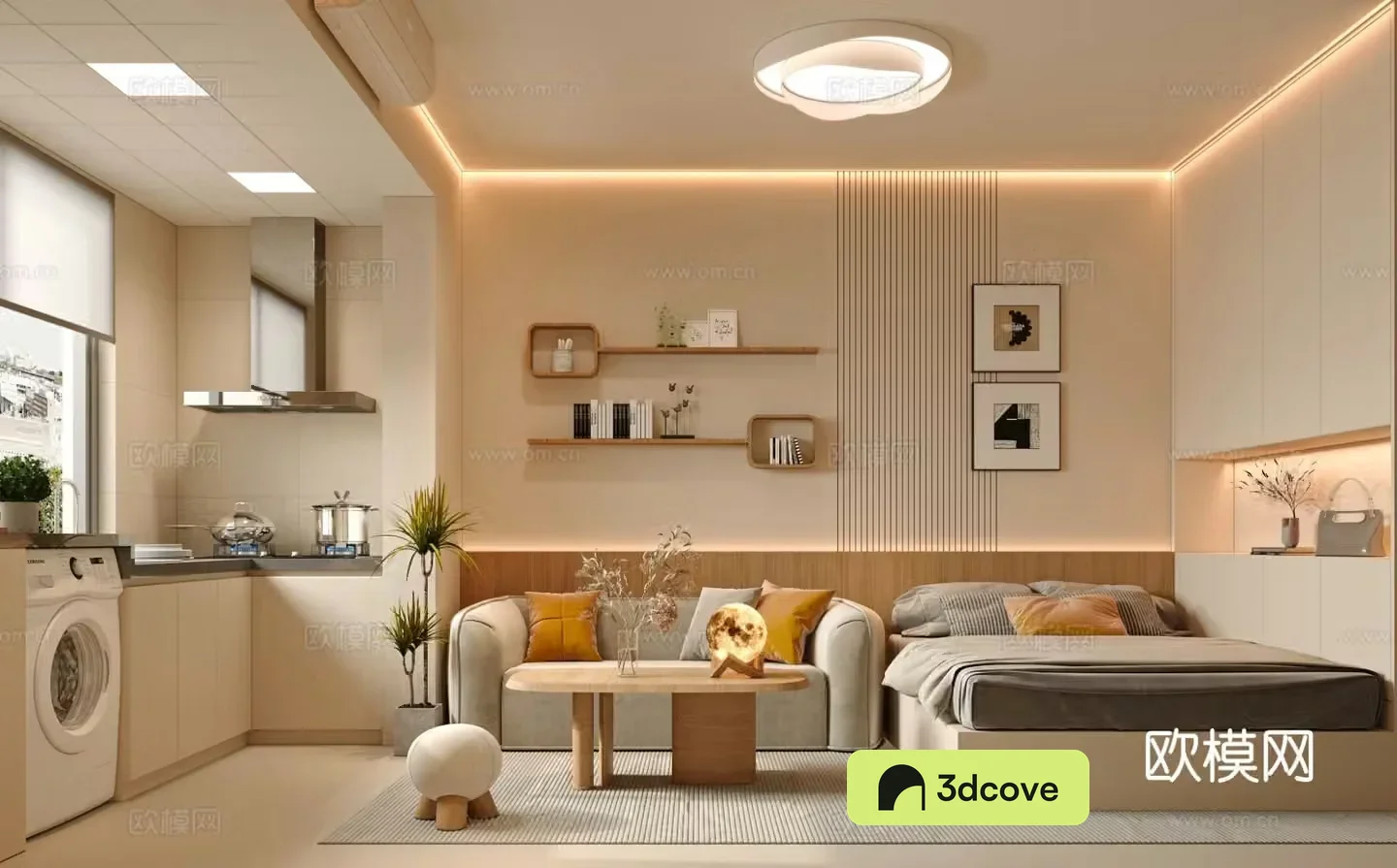 Modern apartment living room