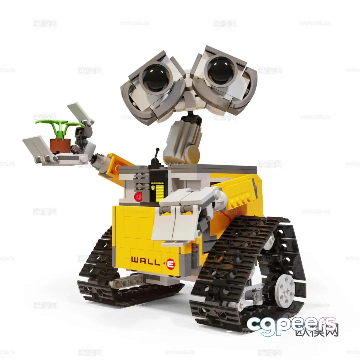 Lego building blocks toy car 3d model