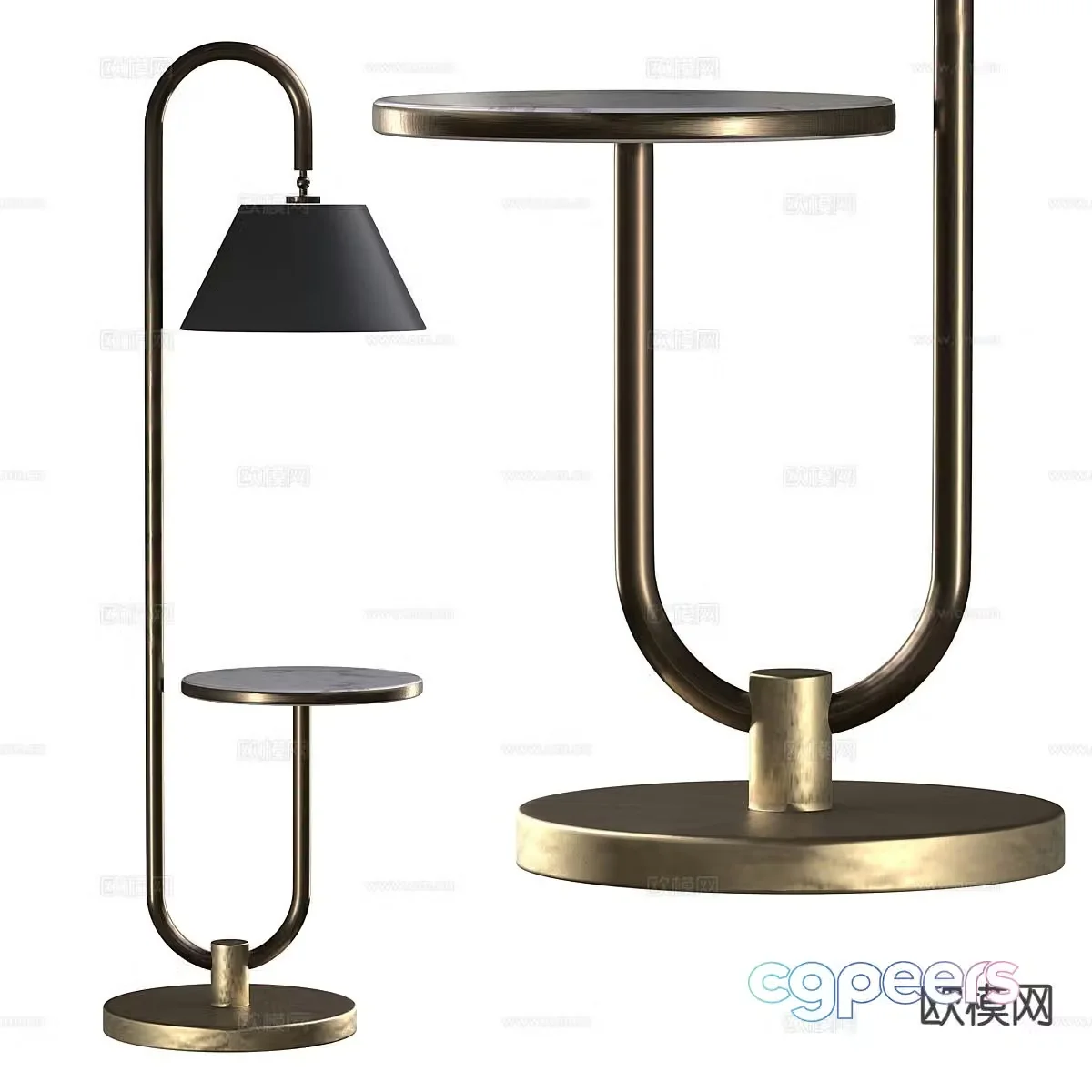Light luxury floor lamp corner floor lamp 3d model