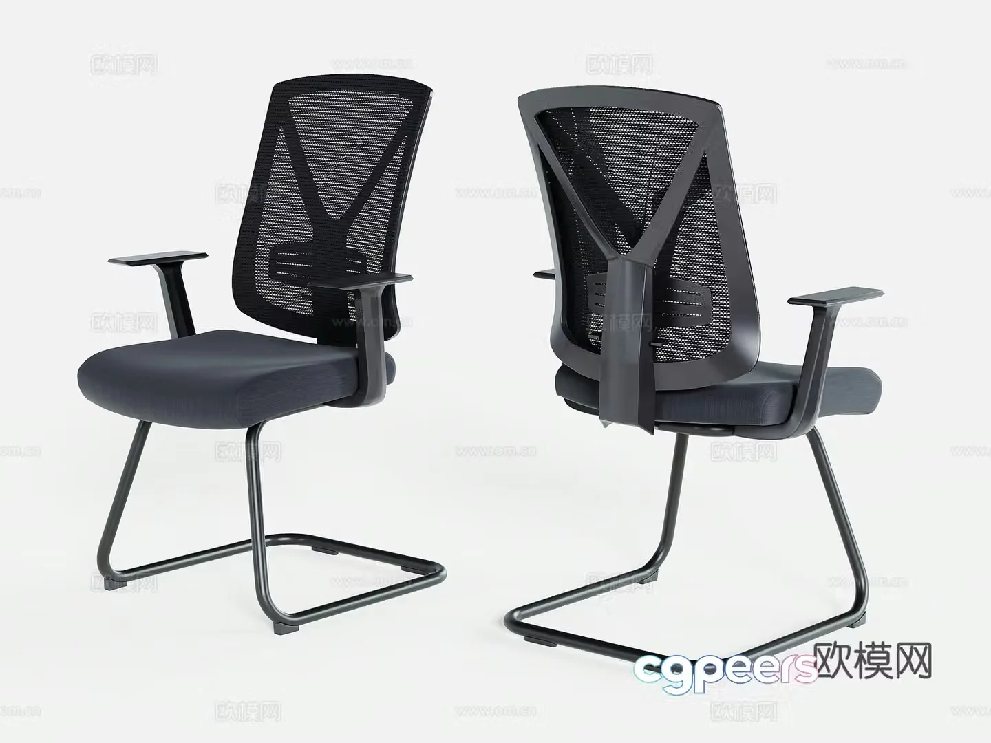 Yongyi simple office chair 3d model
