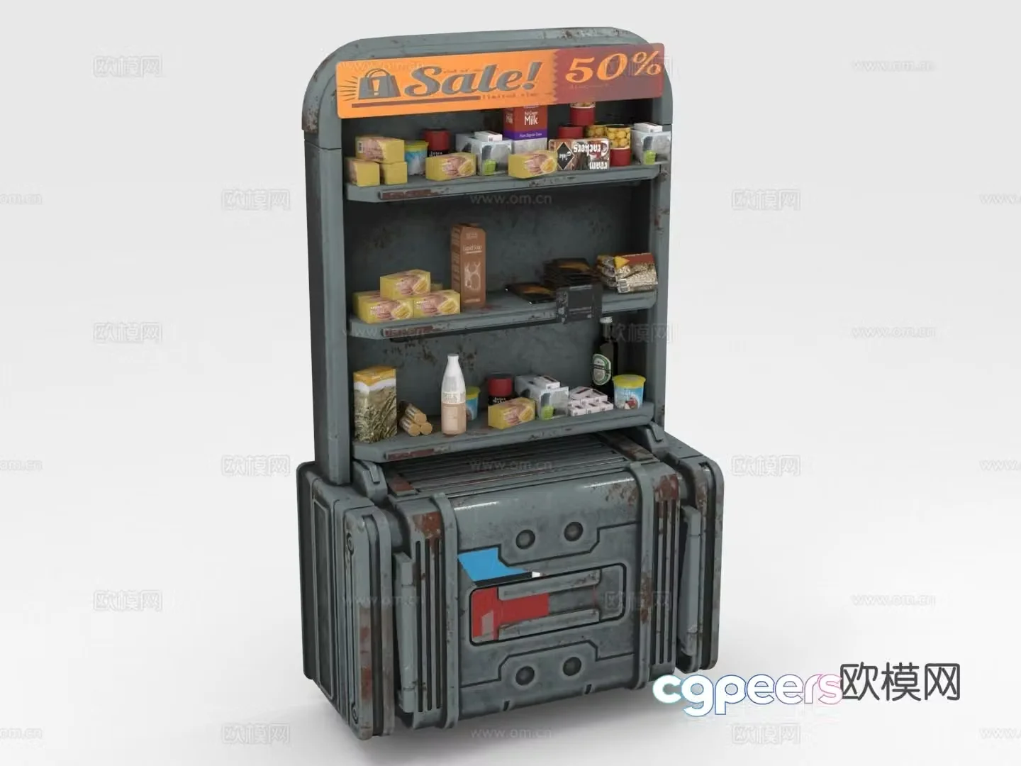 Storage rack shelf display rack product display rack 3D model