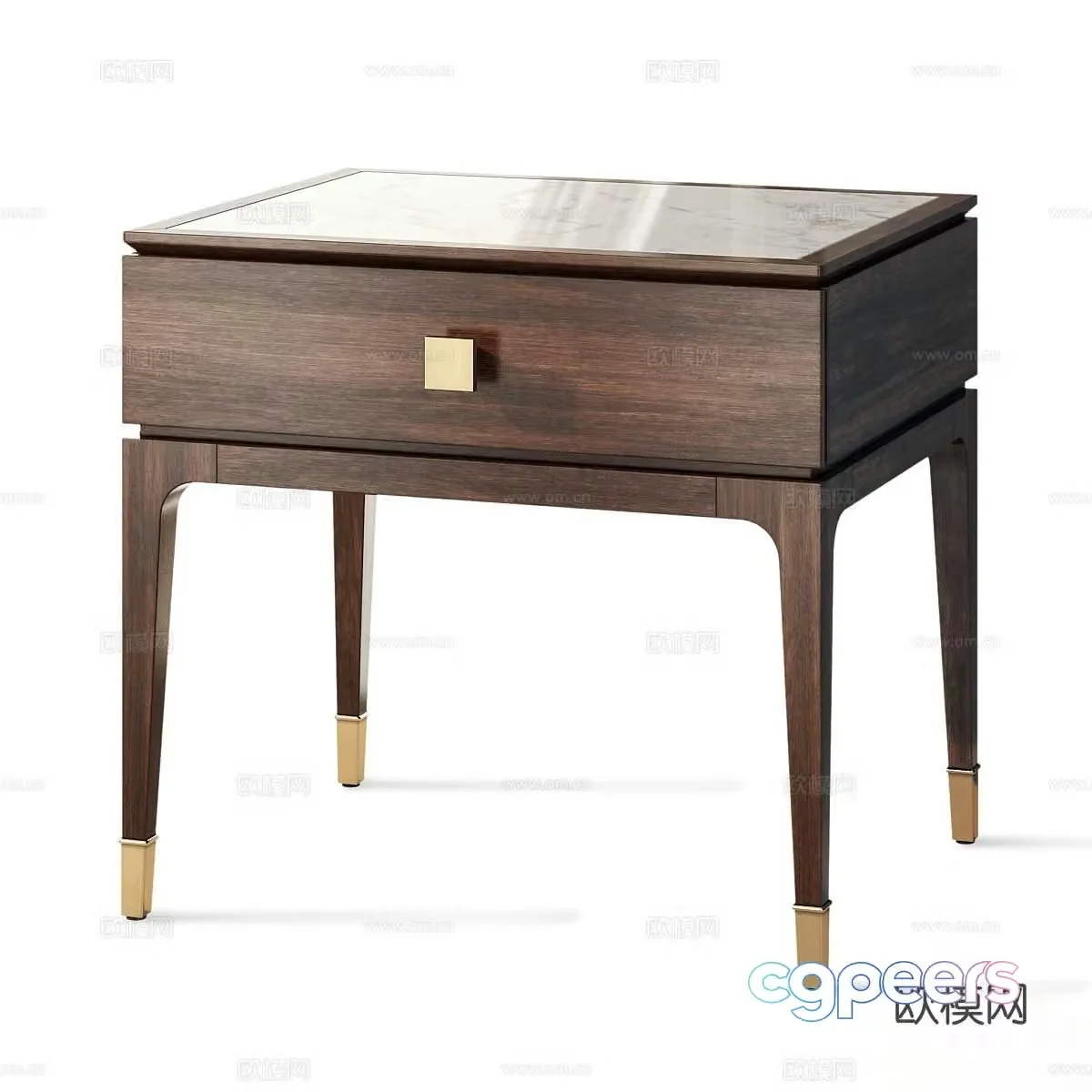 Nara bedside table 3d model