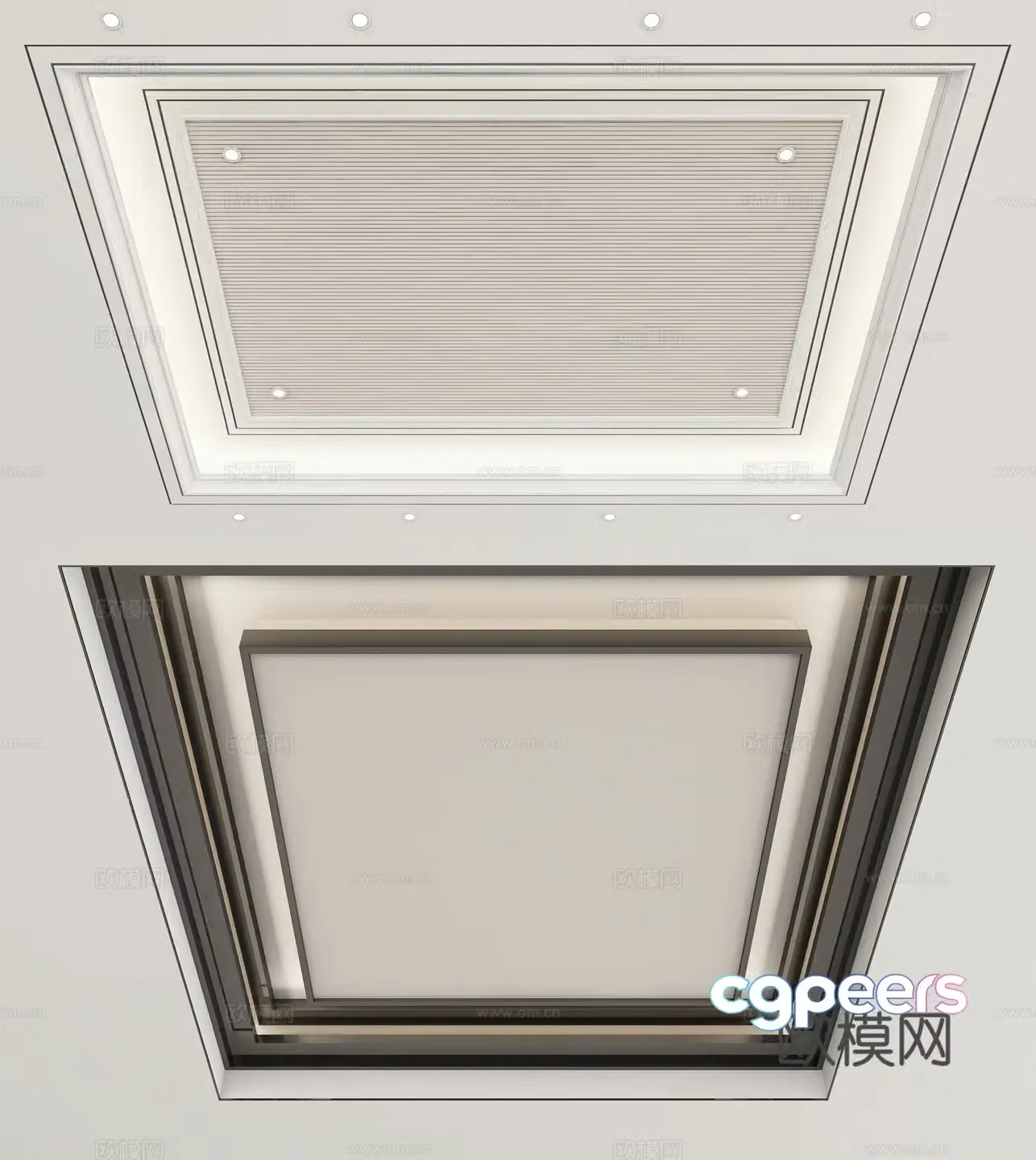 Modern ceiling 3d model