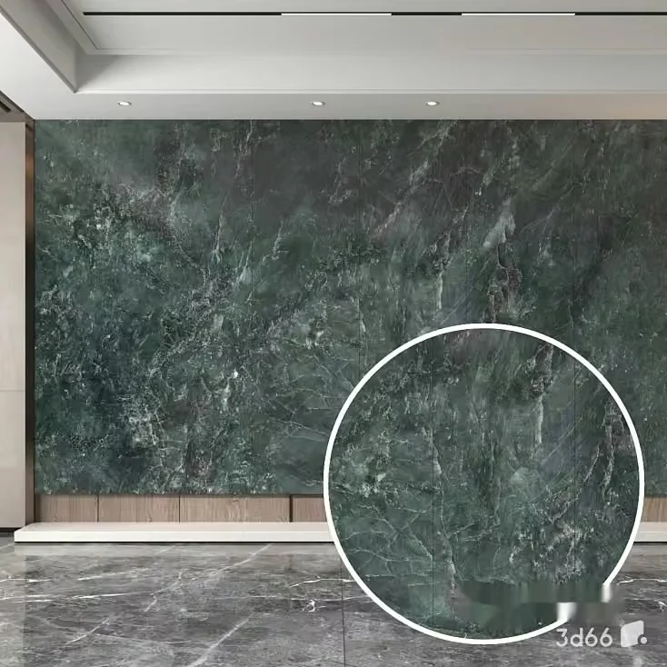 A Large Green Marble Wall 3D Model – 22736 – VRAY Render