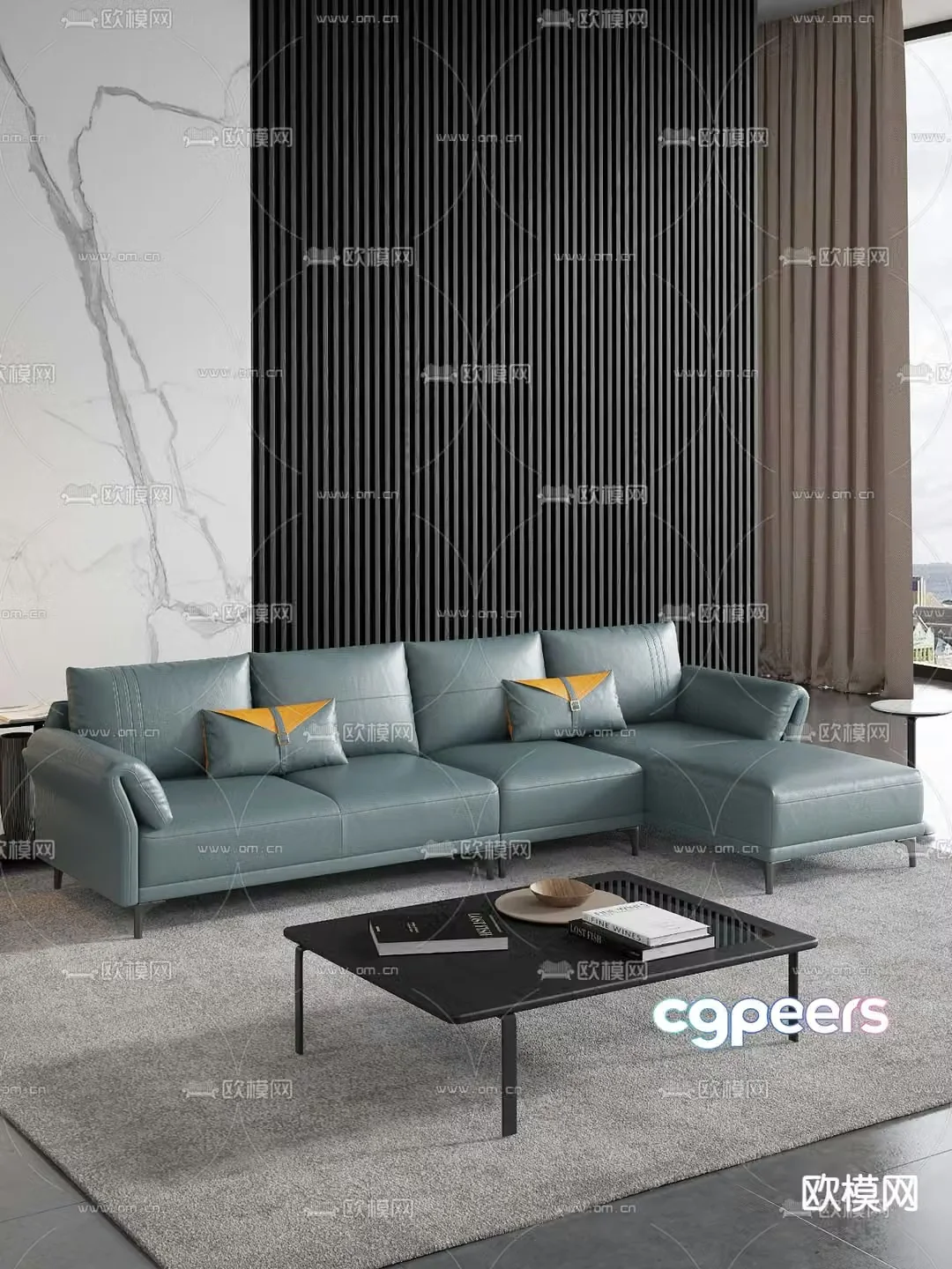 Modern modular sofa corner sofa 3d model