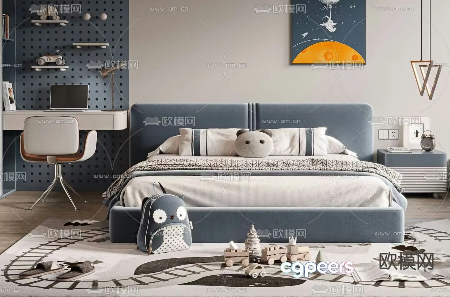 Modern children’s bed child’s bed 3d model