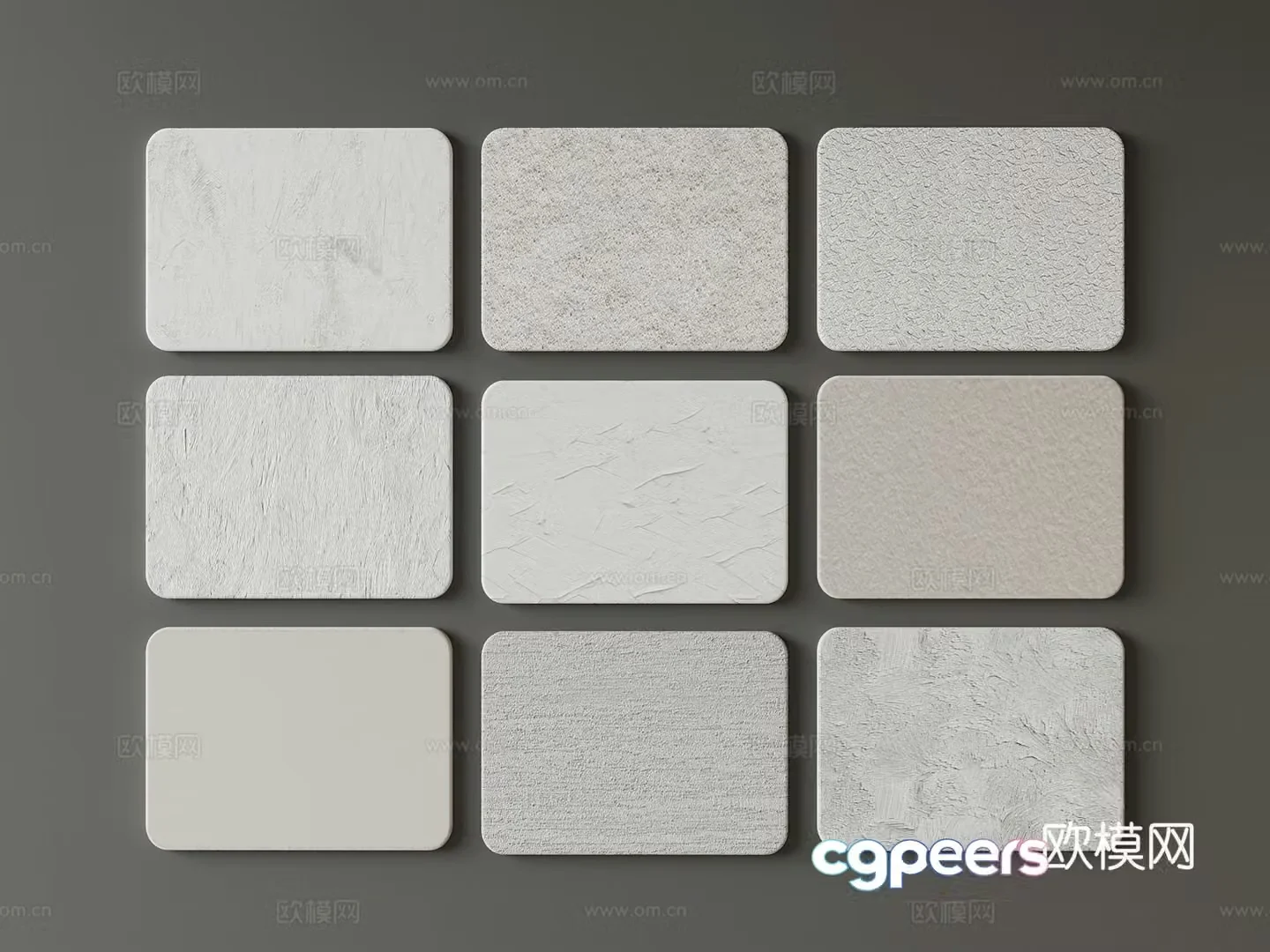 Wall panel texture paint art coating latex paint wall paint 3d model