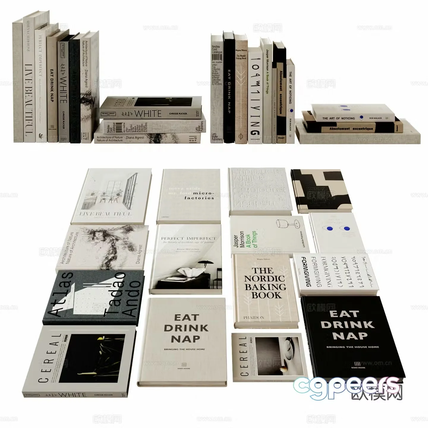 Modern book ornaments Book magazine Desktop ornaments 3d model