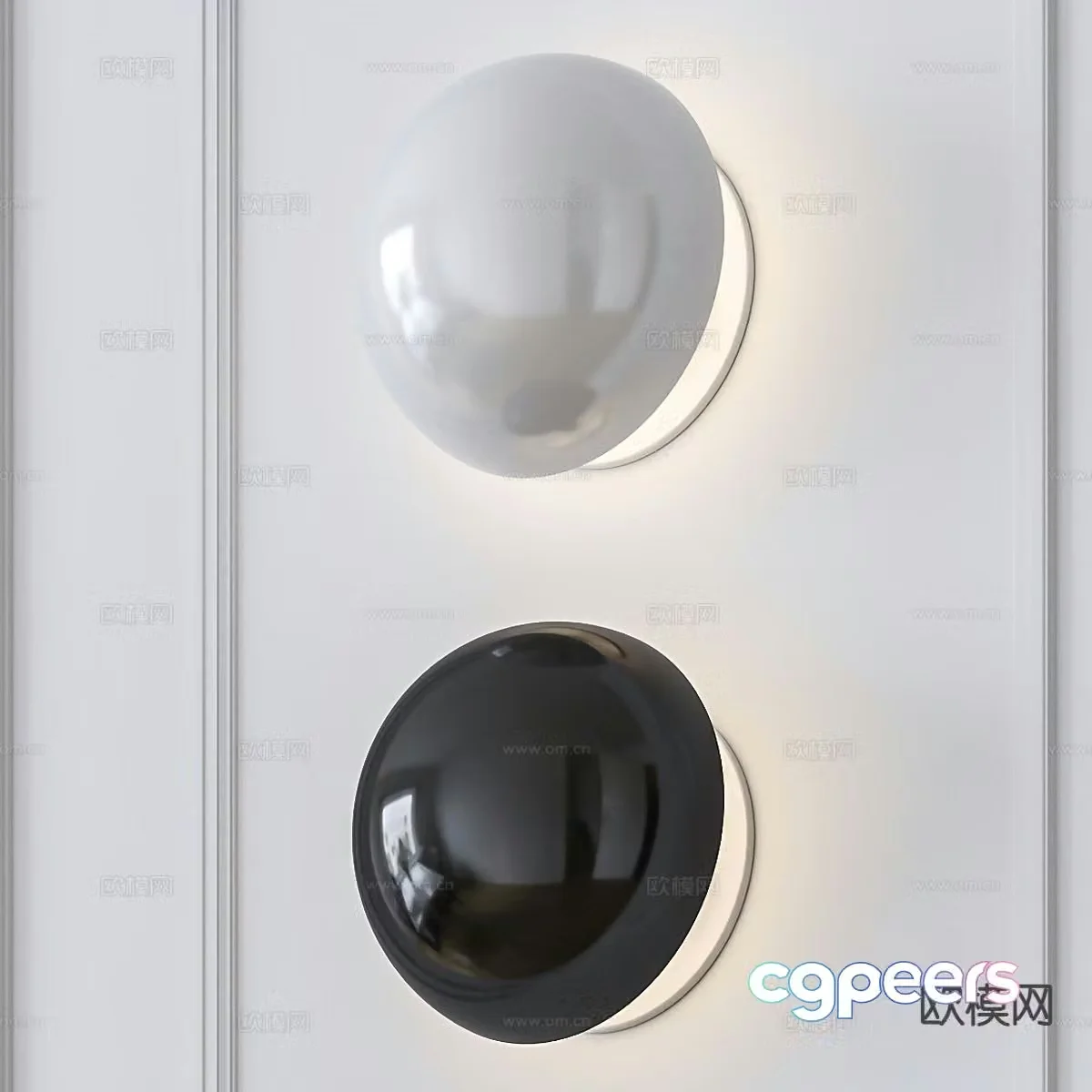 Minimalist wall lamp bedside wall lamp 3d model