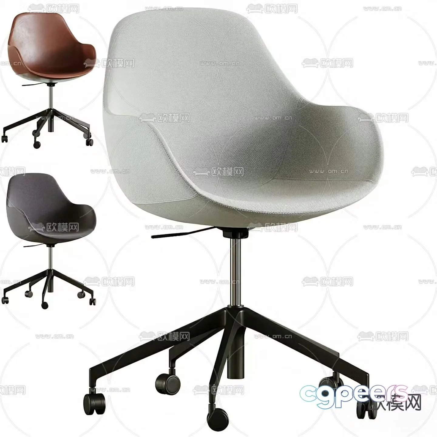 Tissiana office chair conference chair 3d model