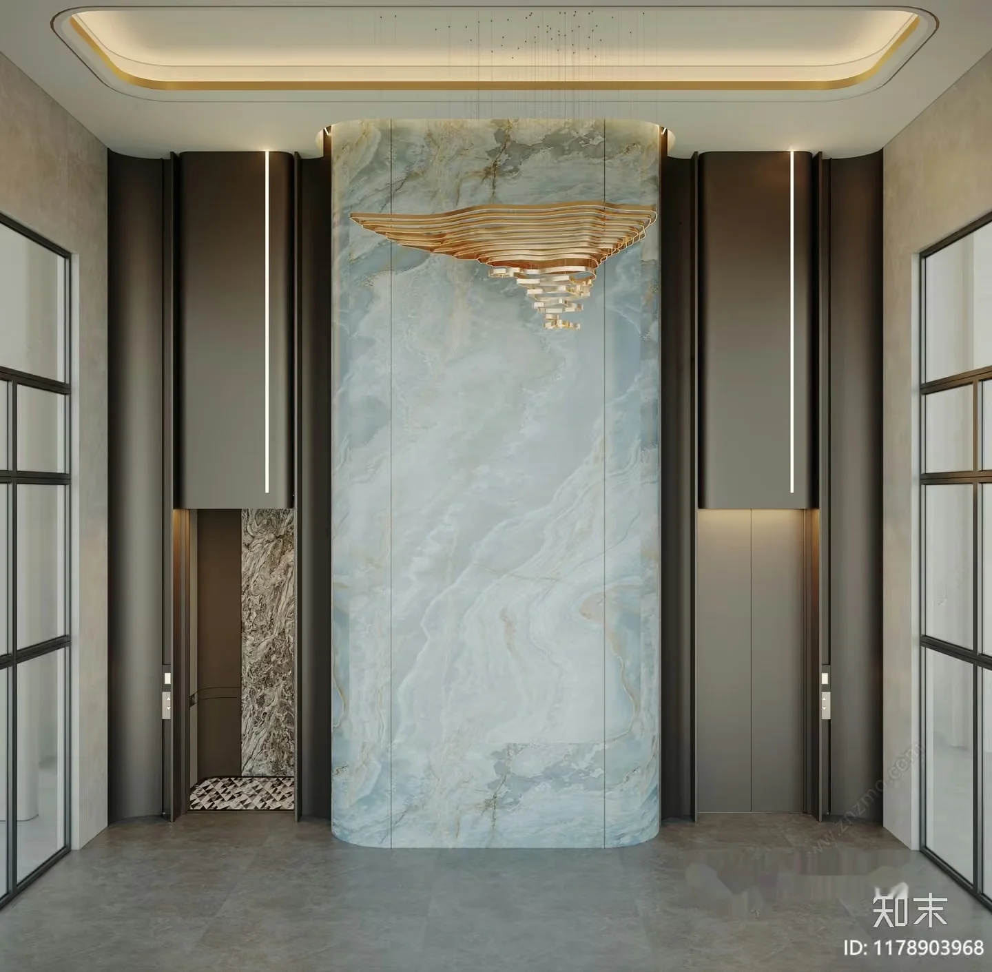 A Modern Light Fixture 3D Model – 8457 – CORONA Render