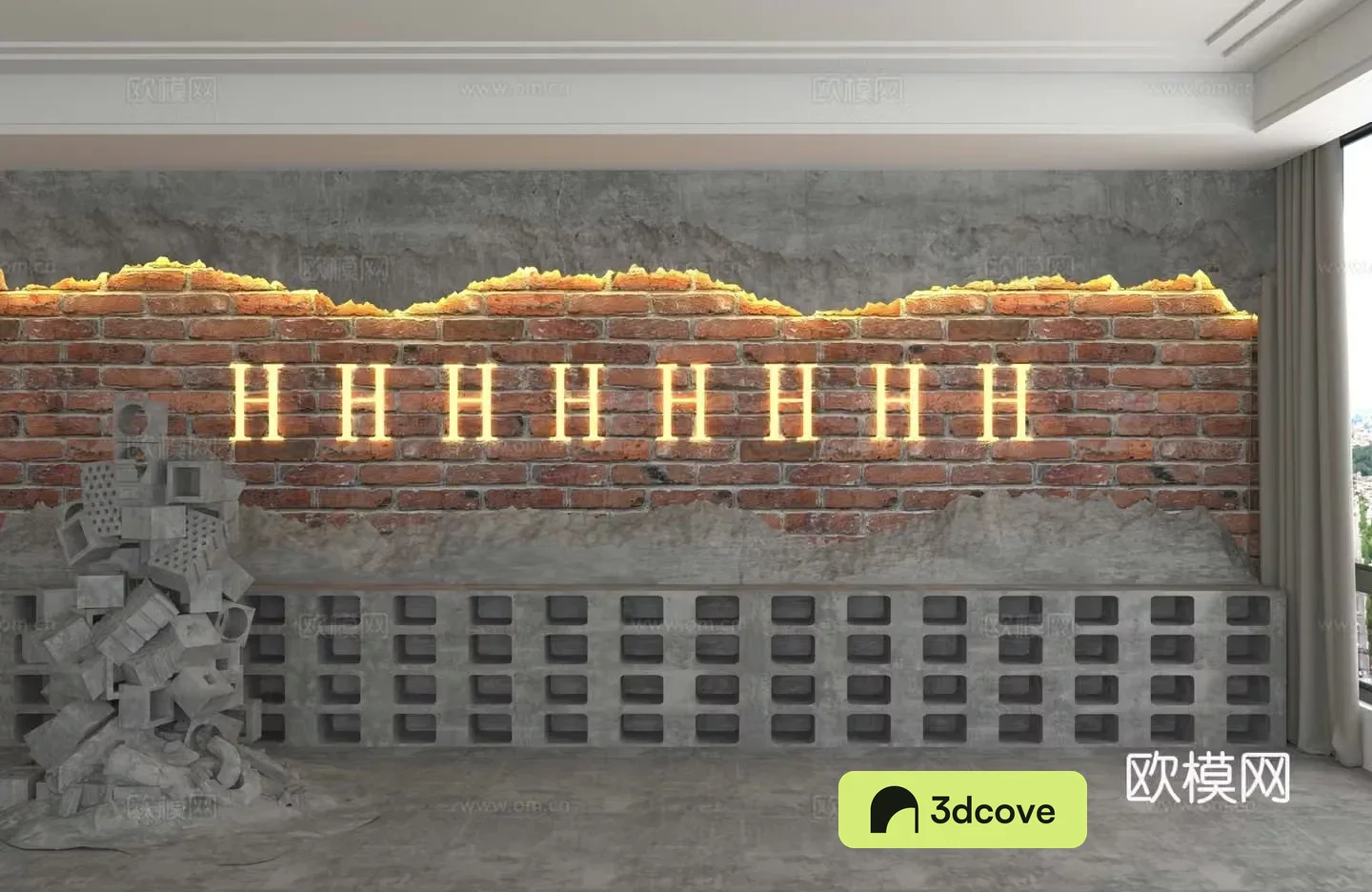 Modern background wall