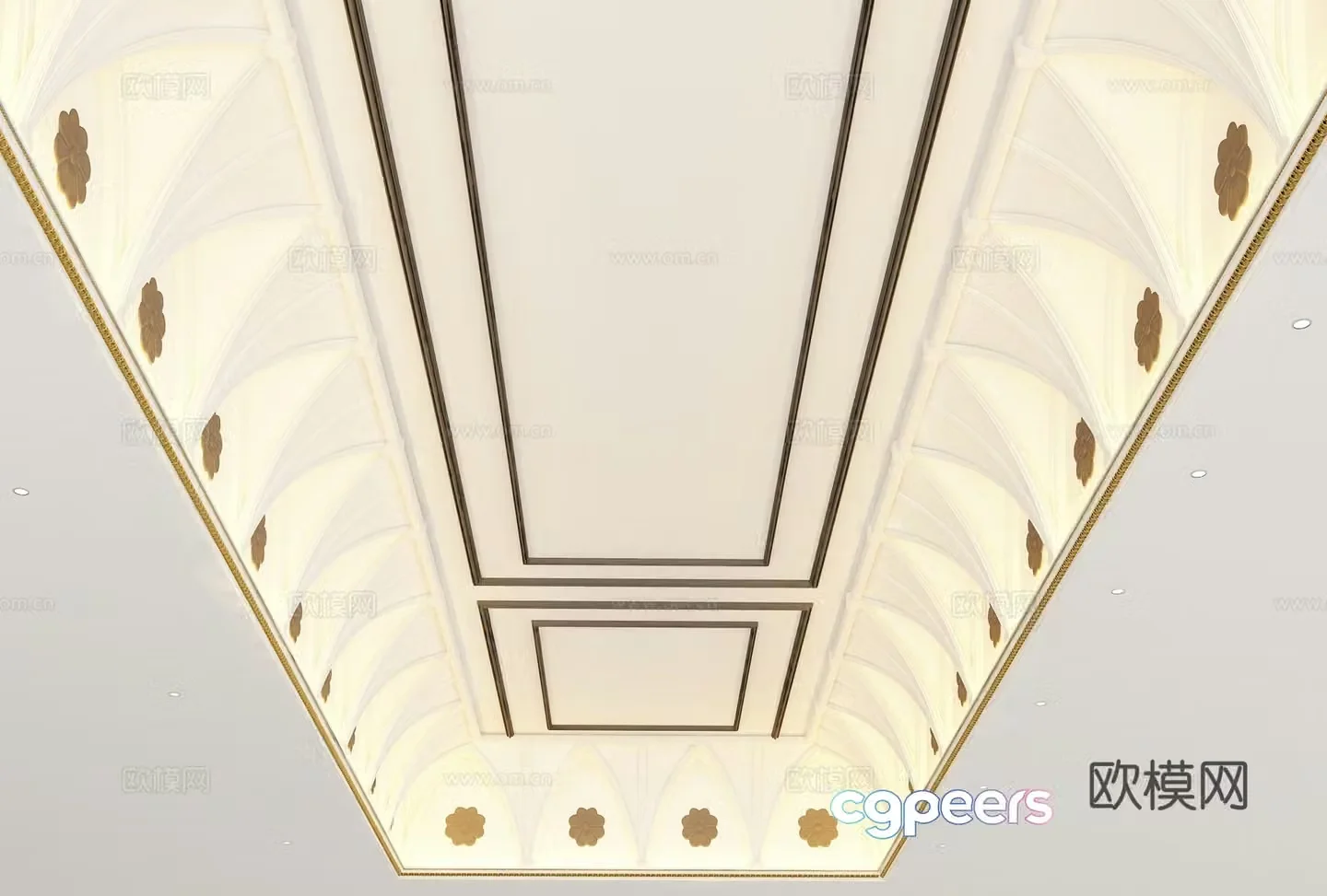 European style ceiling 3D model