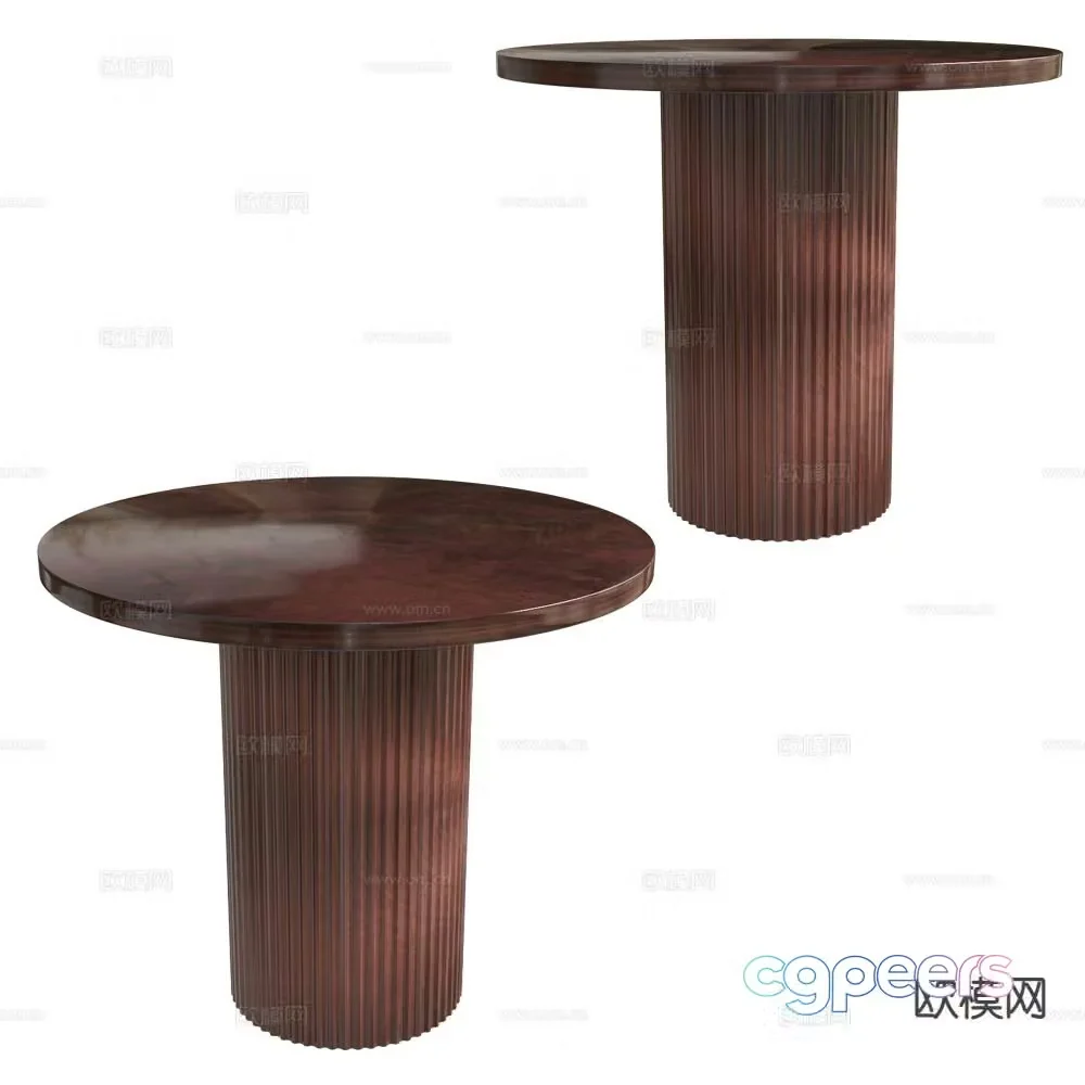BAXTER dining table round table 3d model