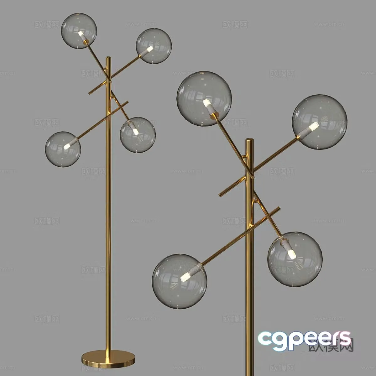 Light luxury floor lamp 3d model
