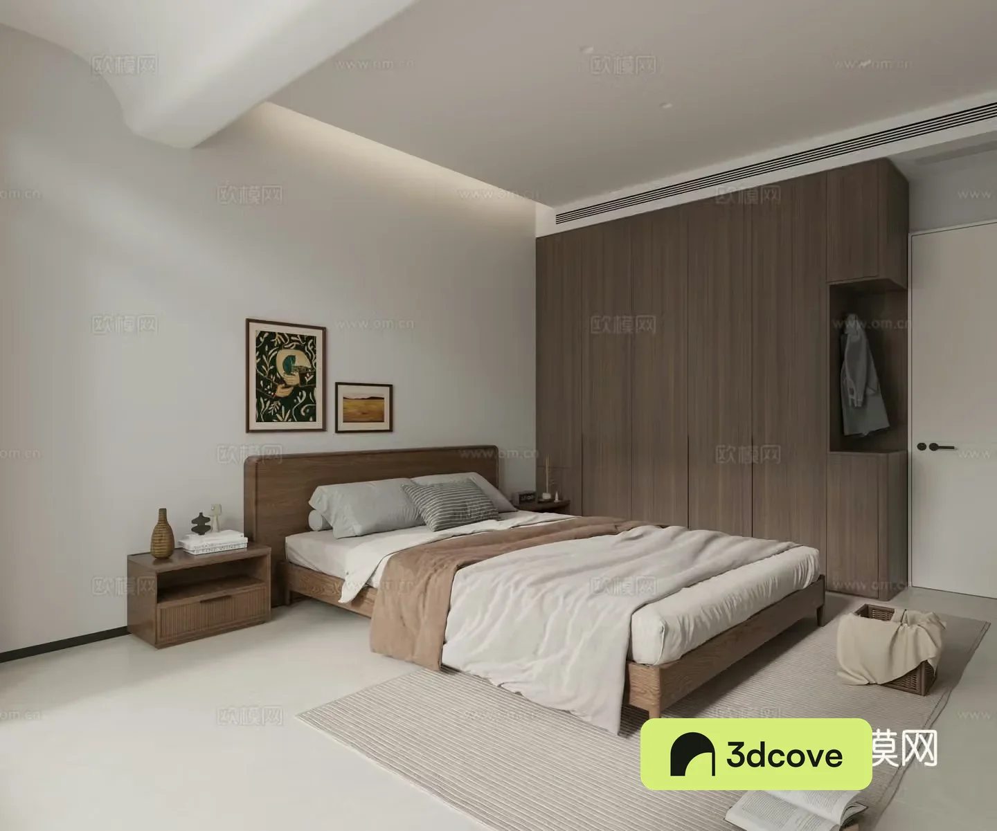 Modern minimalist bedroom second bedroom