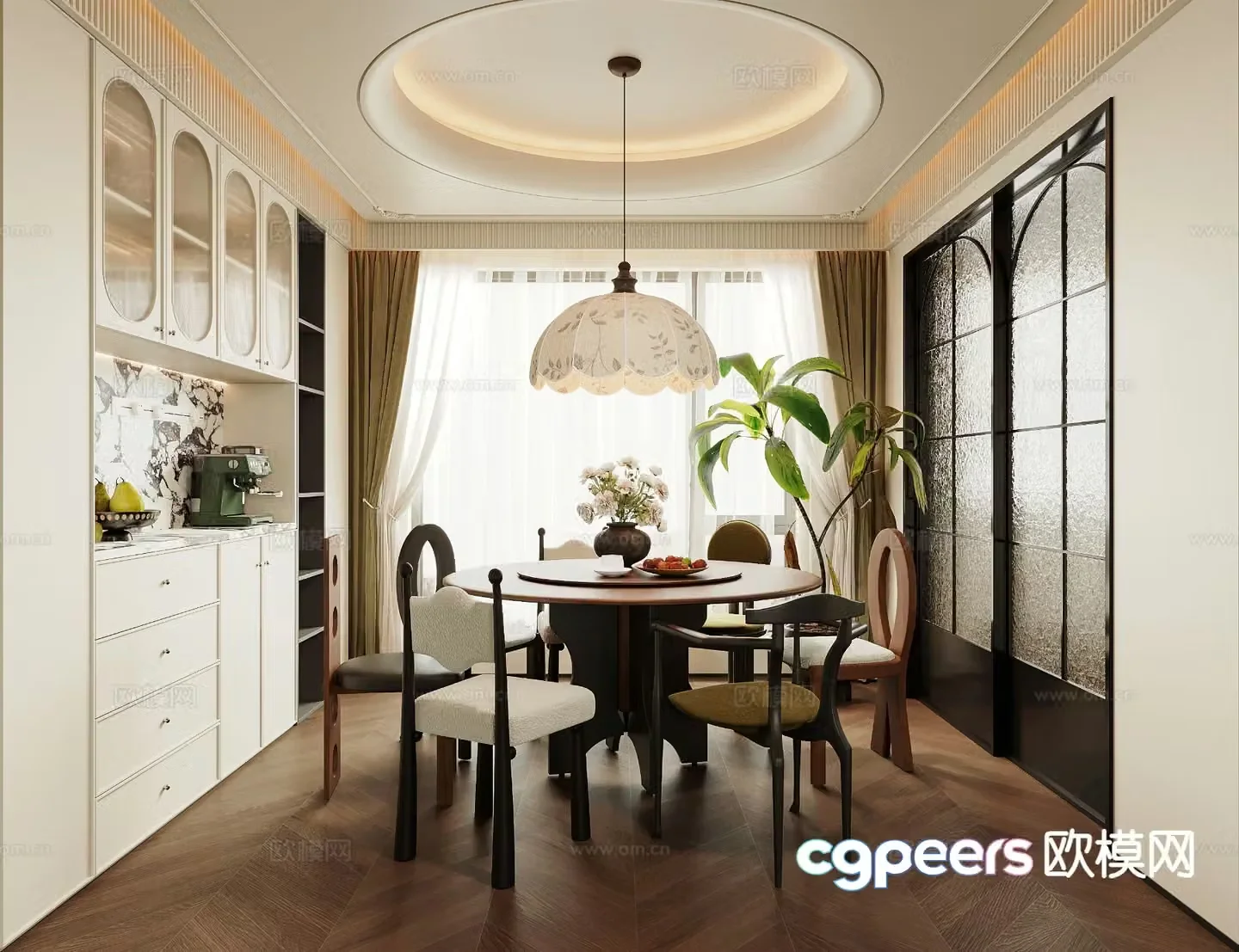 French restaurant 3d model