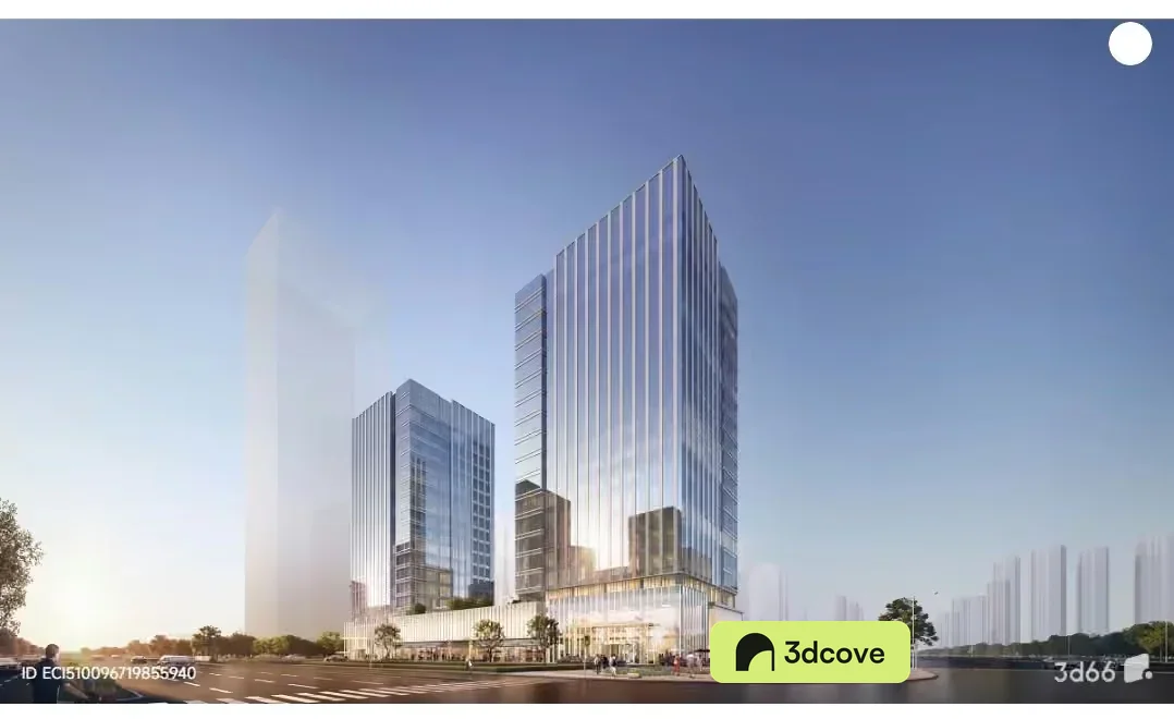 A Cityscape With Tall Buildings Showcasing Modern Architecture