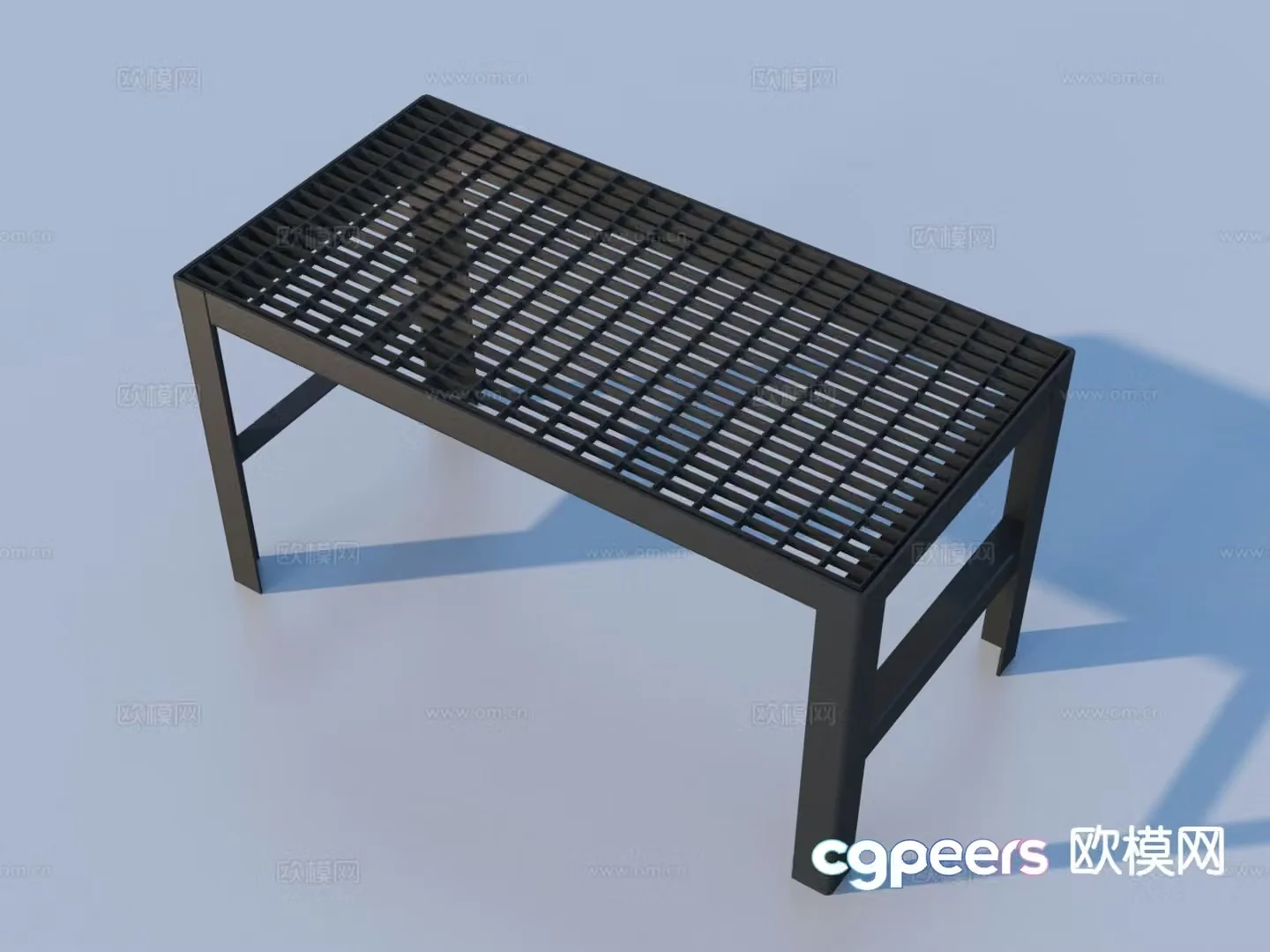 Modern work table work table 3d model