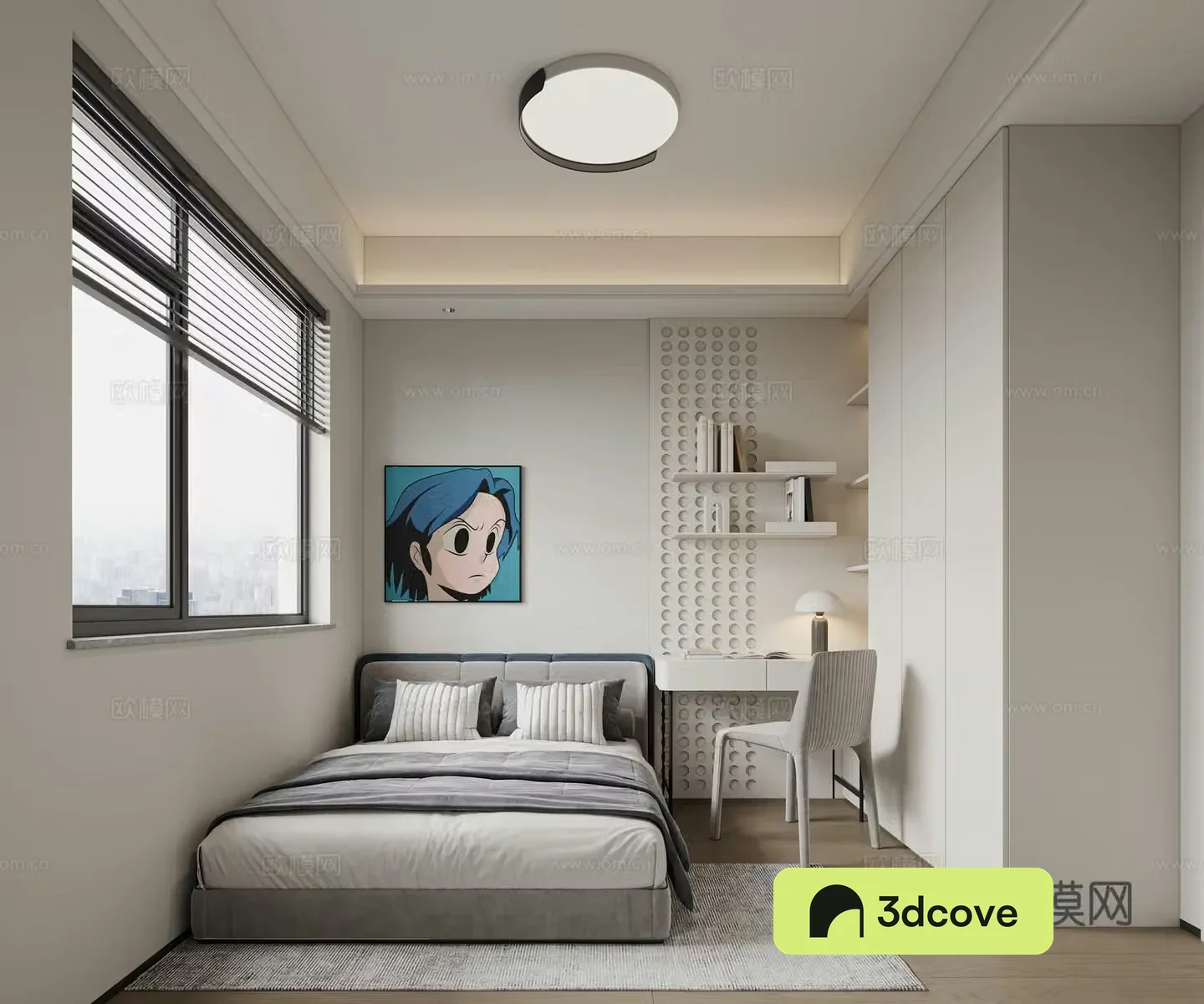Modern simple boy room children room