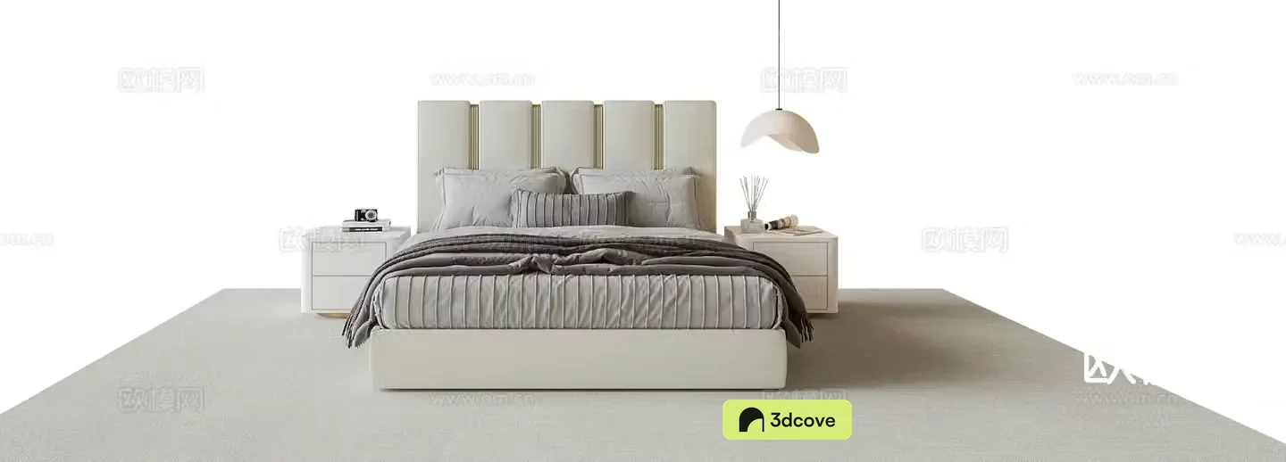 Modern double bed