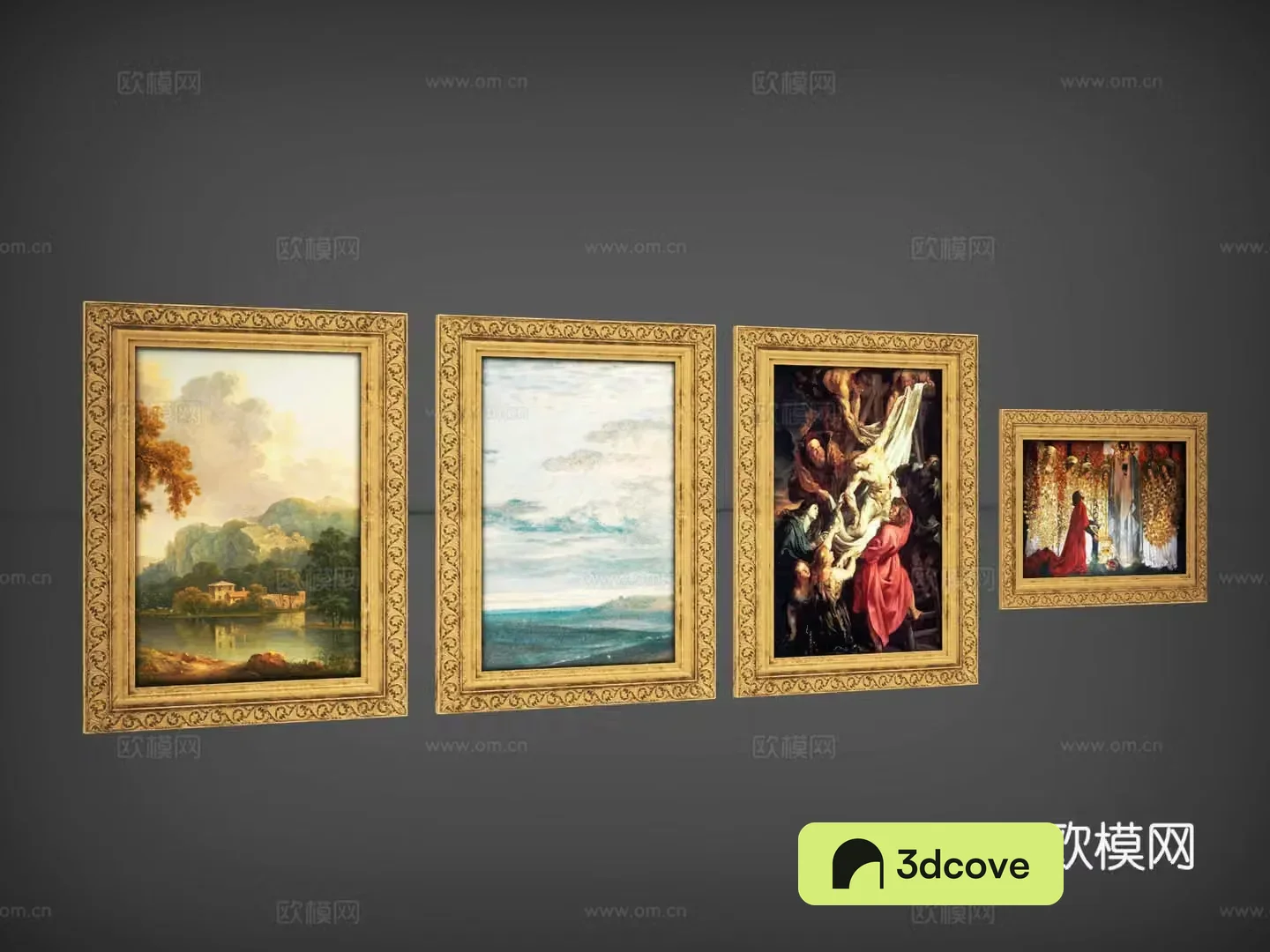 Oil painting mural picture frame wall painting artwork