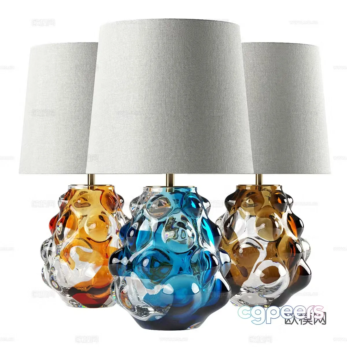 New Chinese desk lamp 3D model