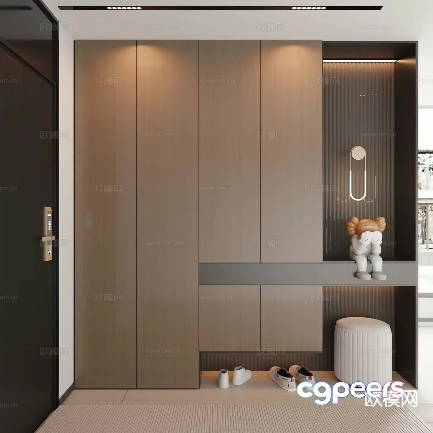 Italian style entrance hall entrance hall 3D model
