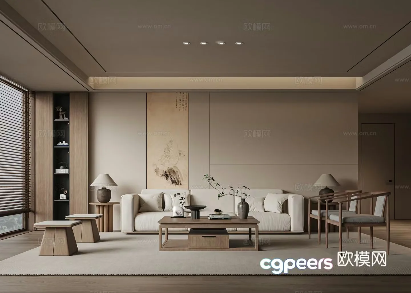 New Chinese Song style aesthetic guest 3D model