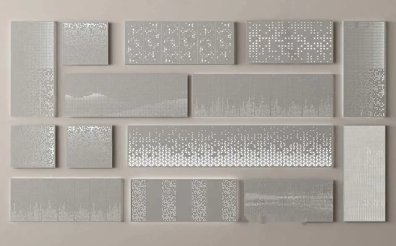 Modern Grey Wall Decor 3D Model – 4254 – VRAY Render