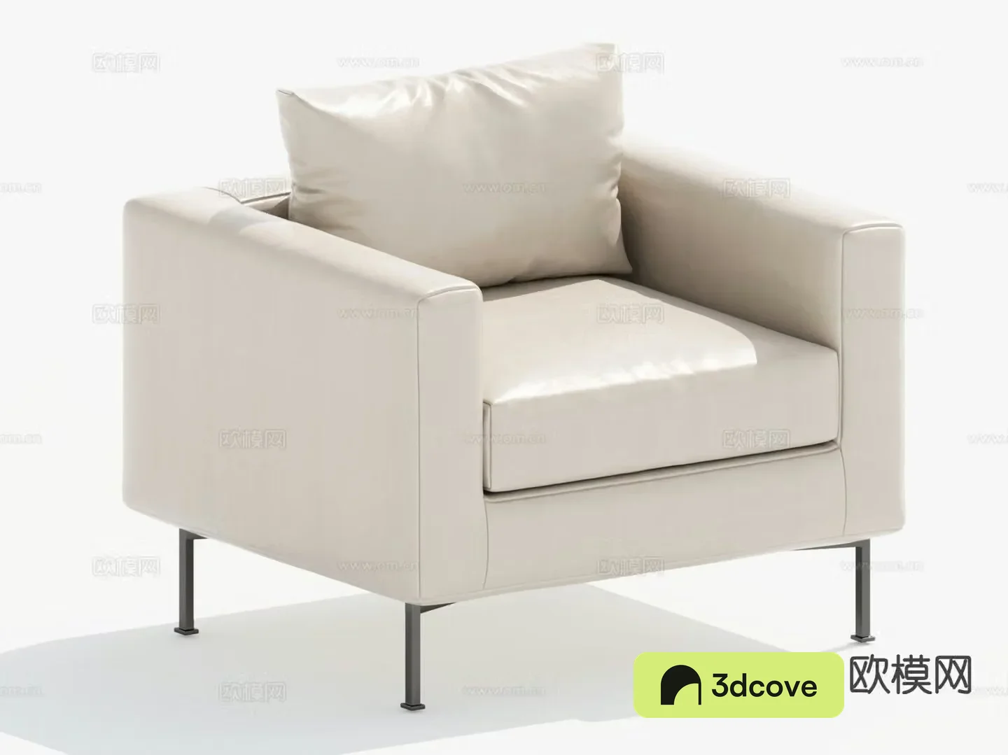 Cream style sofa single sofa