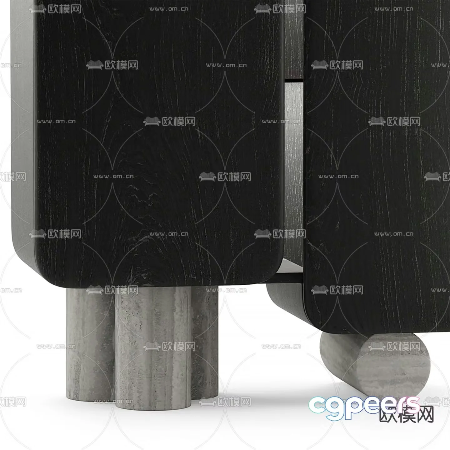 Modern bedside table 3d model