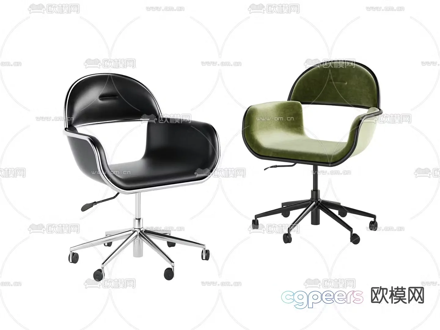 Office chair conference chair staff chair 3d model